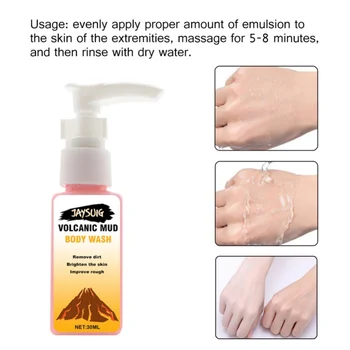 30ml/50ml Deep Whitening Volcanic Mud Body Wash After-Sun Repair Body Spa Volcanic Mud Shower Gel 
30ml/50ml Deep Whitening Volcanic Mud Body Wash After-Sun Repair Body Spa Volcanic Mud Shower Gel