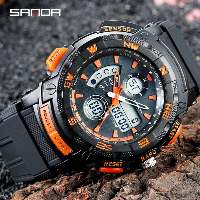 Luxury Men Digital Watch Military Sport LED Watch Men Waterproof Wristwatch Electronic Watch Outdoor Relogio Masculino 2019 
Luxury Men Digital Watch Military Sport LED Watch Men Waterproof Wristwatch Electronic Watch Outdoor Relogio Masculino 2019