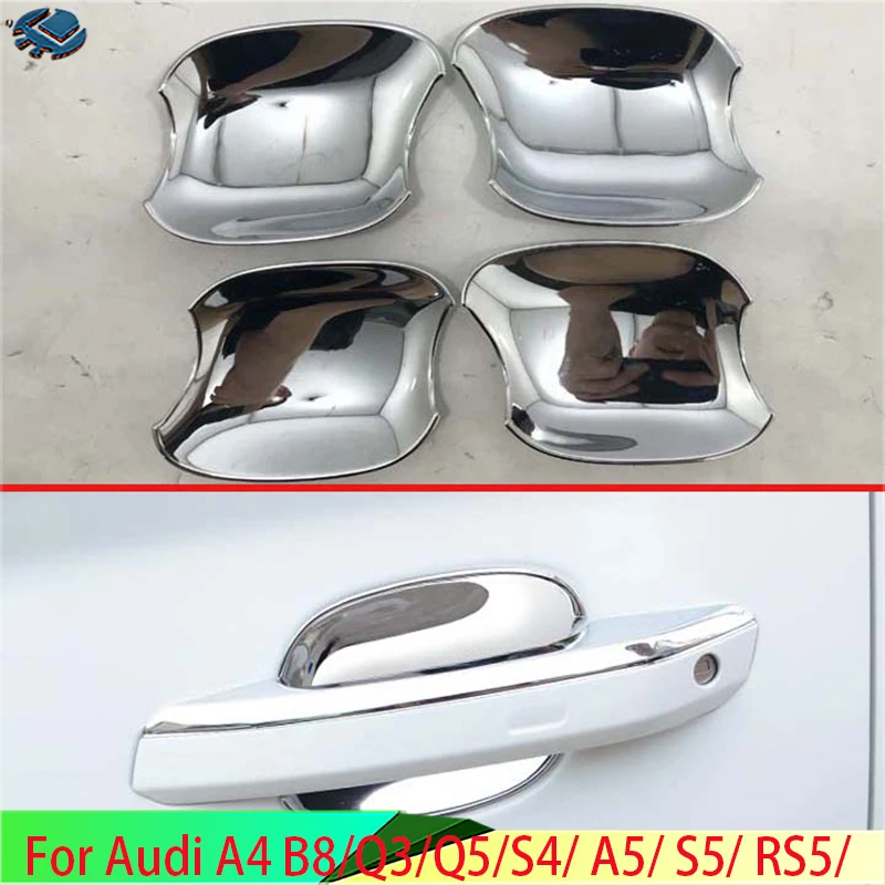 Хромированная крышка чаши дверной ручки для Audi A4 B8/Q3/Q5/S4/ A5/ S5/ RS5/Автомобильная отделка ABS пластмассовые аксессуары
Хромированная крышка чаши дверной ручки для Audi A4 B8/Q3/Q5/S4/ A5/ S5/ RS5/Автомобильная отделка ABS пластмассовые аксессуары