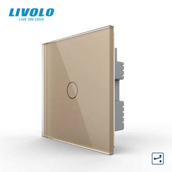 Livolo UK B6 standard way Wall Light Touch Switch,interupter,Gold panel remote wireless control,through 2way switch
Livolo UK B6 standard way Wall Light Touch Switch,interupter,Gold panel remote wireless control,through 2way switch