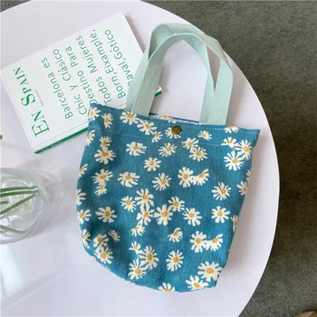 Fashion Women Small Shopping Bag Daisy Flower Corduroy Ladies Reusable Shoulder Shopper Bags Lovely Girls Bento Handbags Purse
Fashion Women Small Shopping Bag Daisy Flower Corduroy Ladies Reusable Shoulder Shopper Bags Lovely Girls Bento Handbags Purse