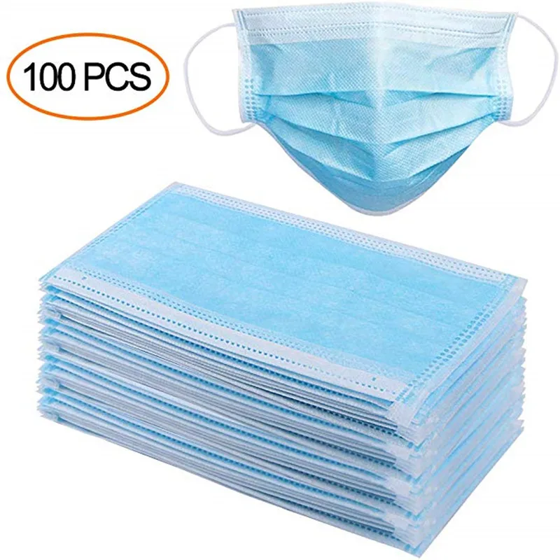 100PC 3 Layer Disposable Dust Filter Safety Elastic Facial Dust-Proof Safety Masks Anti-Pollution Non Woven Disposable Face Mask
100PC 3 Layer Disposable Dust Filter Safety Elastic Facial Dust-Proof Safety Masks Anti-Pollution Non Woven Disposable Face Mask