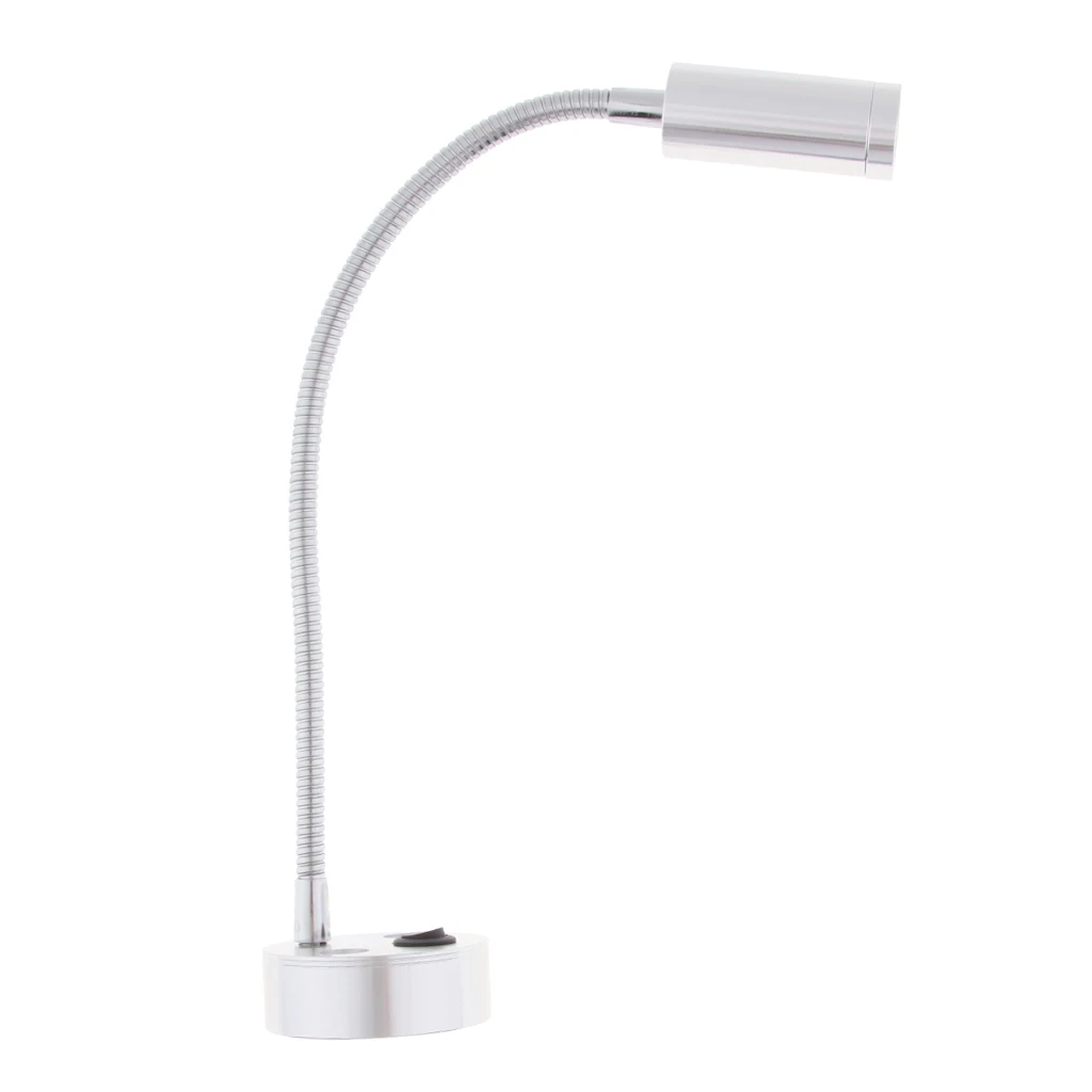 RV Boat LED Reading Lamp Flexible Gooseneck Interior Light 12V 3W 170LM RV Boat LED Reading Lamp Flexible Gooseneck Interior Light 12V 3W 170LM