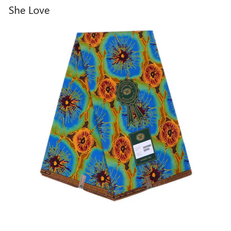 She Love 1Yard Polyester Wax Print Fabric Ankara Real Wax Blue Flower Design African Fabric For Party Dress Diy Sewing Materials
She Love 1Yard Polyester Wax Print Fabric Ankara Real Wax Blue Flower Design African Fabric For Party Dress Diy Sewing Materials