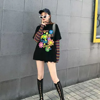 NiceMix Harajuku T-shirt Women Fake 2 Pieces Print Japanese Fujiang Horror Comics Long Sleeve Shirt Women Vetement Femme 2020
NiceMix Harajuku T-shirt Women Fake 2 Pieces Print Japanese Fujiang Horror Comics Long Sleeve Shirt Women Vetement Femme 2020