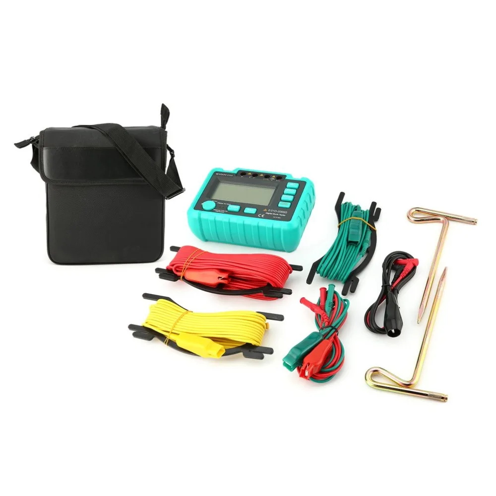 High Sensitive Digital Earth Ground Insulation Resistance Meter Testing Voltmeter Megohmmeter 20/200/2000Ohm
High Sensitive Digital Earth Ground Insulation Resistance Meter Testing Voltmeter Megohmmeter 20/200/2000Ohm