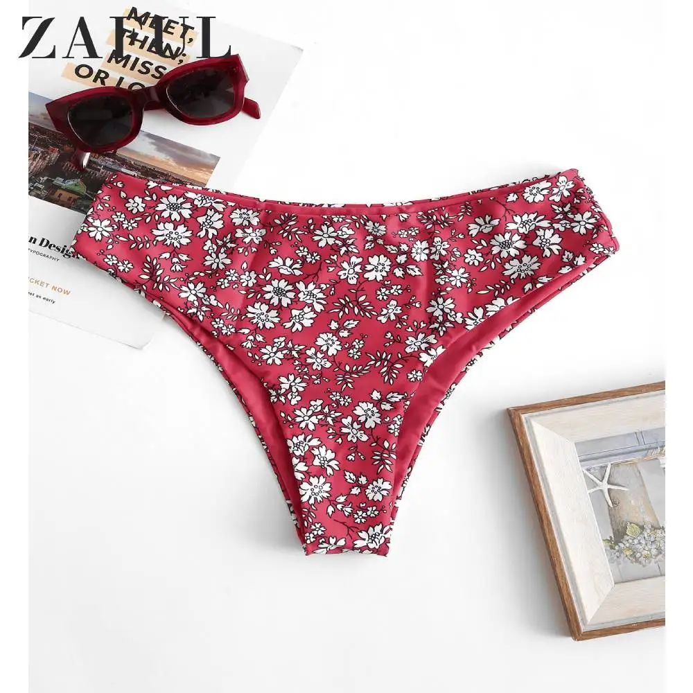 ZAFUL Floral High Cut Bikini Bottom Swimwear Women Briefs Side Ties Brazilian Thong Ladies Swimsuit Classic Cut Bottoms 2020
ZAFUL Floral High Cut Bikini Bottom Swimwear Women Briefs Side Ties Brazilian Thong Ladies Swimsuit Classic Cut Bottoms 2020