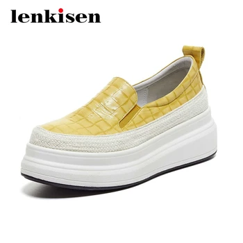 Lenkisen 2020 autumn new shoes women large size sheep leather maiden vulcanized shoe elastic band young lady dress sneaker L9f6
Lenkisen 2020 autumn new shoes women large size sheep leather maiden vulcanized shoe elastic band young lady dress sneaker L9f6