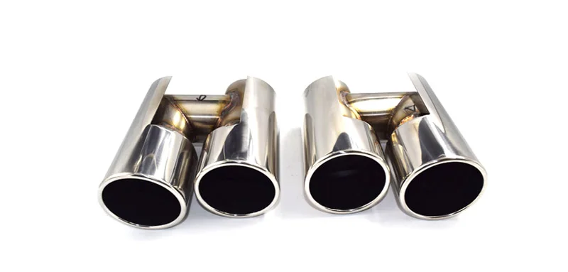one pair Stainless Steel four Out Muffler Tips Exhaust pipe tailpipe fit BMW 535 modified with M5 Bumper in 2012-2018
one pair Stainless Steel four Out Muffler Tips Exhaust pipe tailpipe fit BMW 535 modified with M5 Bumper in 2012-2018
