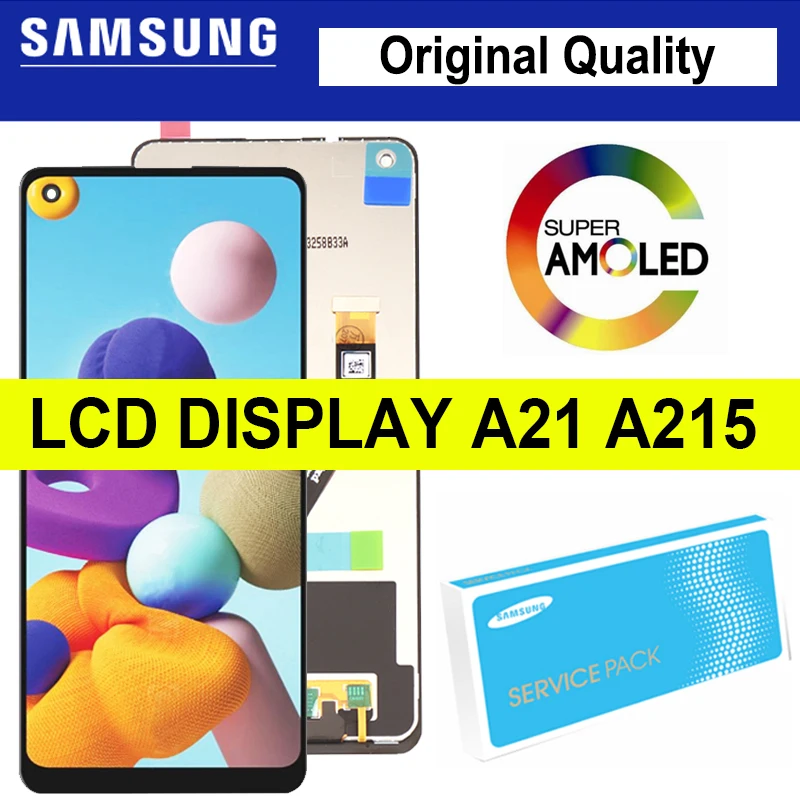 100% Original Display with frame for Samsung Galaxy A21 A215 SM-A215U LCD Touch Screen Digitizer Assembly Repair Parts
100% Original Display with frame for Samsung Galaxy A21 A215 SM-A215U LCD Touch Screen Digitizer Assembly Repair Parts
