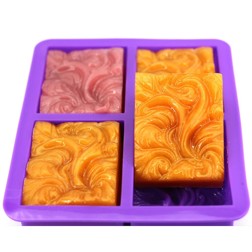 4-hole Wave Soap Mold Rectangular Mousse Cake Mold New Handmade Soap Cold Soap DIY Silicone Mold
4-hole Wave Soap Mold Rectangular Mousse Cake Mold New Handmade Soap Cold Soap DIY Silicone Mold