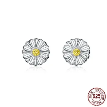 Daisy earrings sterling silver S925 personalized simple platinum-plated earrings popular accessories
Daisy earrings sterling silver S925 personalized simple platinum-plated earrings popular accessories