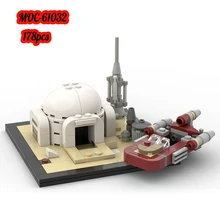 MOC hut and speeder building block set Desert Village Mos Eisley Interstellar series Tatooines Spaceport Children's toys Gifts
MOC hut and speeder building block set Desert Village Mos Eisley Interstellar series Tatooines Spaceport Children's toys Gifts