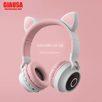 Explosive Net Red Glowing Cartoon Head-mounted Girl Cat Ear Wireless Bluetooth Headset BT-028C Cute Anchor Game
Explosive Net Red Glowing Cartoon Head-mounted Girl Cat Ear Wireless Bluetooth Headset BT-028C Cute Anchor Game