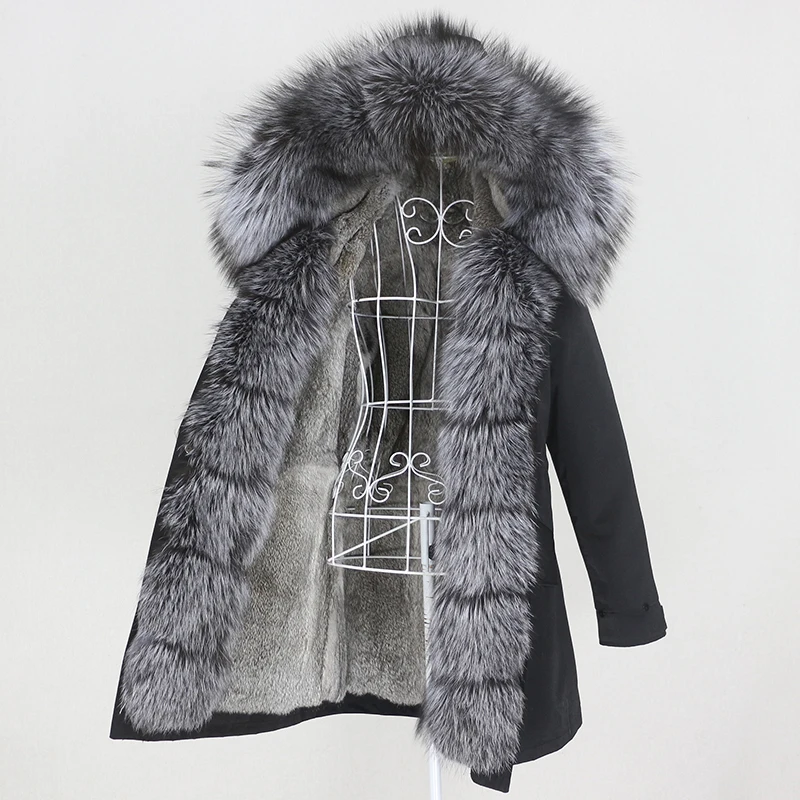 MENINA BONITA 2020 Waterproof Winter Jacket Women Long Parka Real Rabbit Fur Coat Natural Raccoon Fox Fur Collar Hood Streetwear
MENINA BONITA 2020 Waterproof Winter Jacket Women Long Parka Real Rabbit Fur Coat Natural Raccoon Fox Fur Collar Hood Streetwear