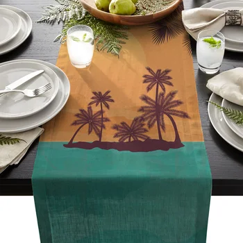 Coconut Tree Beach Table Runner Table Flag Home Party Decorative Tablecloth Table Runners for Wedding
Coconut Tree Beach Table Runner Table Flag Home Party Decorative Tablecloth Table Runners for Wedding