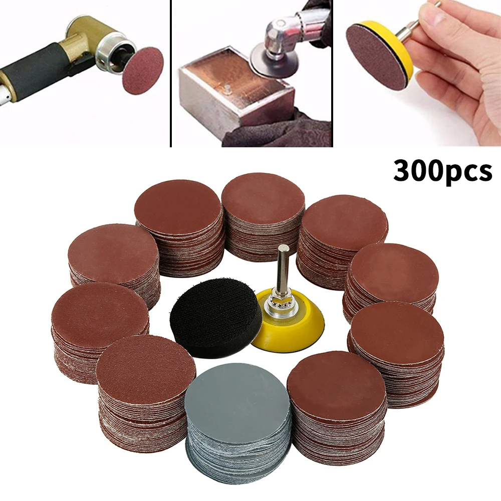 300Pcs Sanding Discs Set 80-3000 Grit 2 Inch Sandpaper with Abrasive Polish Pad and 1/4 Inch Shank for Polishing Cleaning Tools
300Pcs Sanding Discs Set 80-3000 Grit 2 Inch Sandpaper with Abrasive Polish Pad and 1/4 Inch Shank for Polishing Cleaning Tools