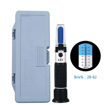 Honey Refractometer Tester Brix 28-62° Baume 0-32% Water for Beekeeper Bee Honey Refractometer Sugar Meter Refactometer
Honey Refractometer Tester Brix 28-62° Baume 0-32% Water for Beekeeper Bee Honey Refractometer Sugar Meter Refactometer