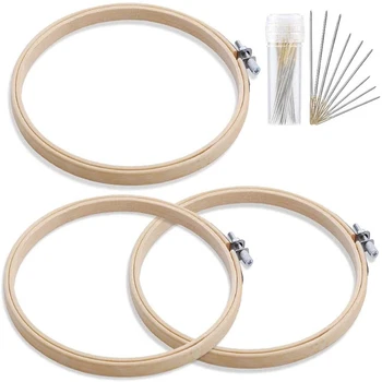 Imzay Embroidery Hoop Embroidery Needles Bamboo Circle Cross Stitch Hoop Ring Quilting Hoops Bamboo Frame for Embroidery Craft
Imzay Embroidery Hoop Embroidery Needles Bamboo Circle Cross Stitch Hoop Ring Quilting Hoops Bamboo Frame for Embroidery Craft