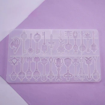 Crystal Epoxy Resin Mold Tray Key Pendant Casting Silicone Mould DIY Crafts Jewelry Making Tools Drop Shipping
Crystal Epoxy Resin Mold Tray Key Pendant Casting Silicone Mould DIY Crafts Jewelry Making Tools Drop Shipping