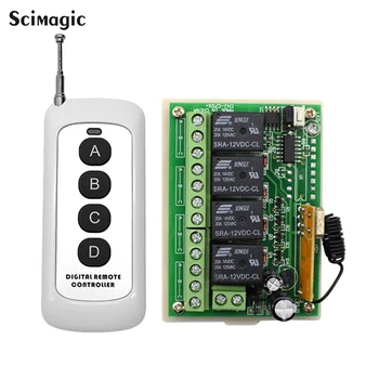 DC 12V 4CH Relay Receiver Transmitter RF Remote Control Switch Wireless Controller 433MHz Long Range Remote Switch 50-200m
DC 12V 4CH Relay Receiver Transmitter RF Remote Control Switch Wireless Controller 433MHz Long Range Remote Switch 50-200m