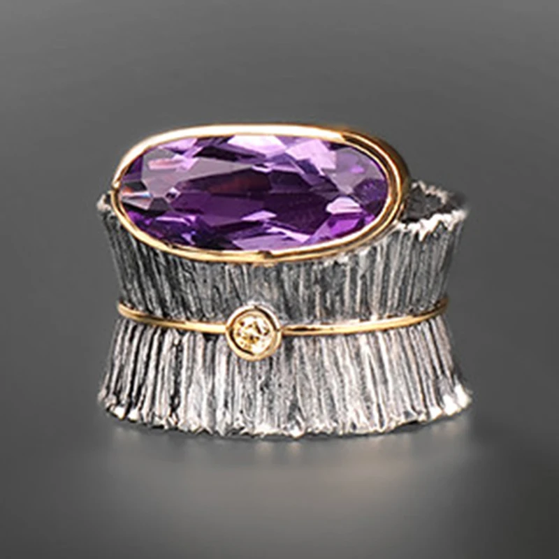 Vintage Purple Zircon Tree Bark Flower Ring Catching 2019 Jewelry Big Wide Women Men Cool Finger Rings Fine Jewelry Gifts Z4M292
Vintage Purple Zircon Tree Bark Flower Ring Catching 2019 Jewelry Big Wide Women Men Cool Finger Rings Fine Jewelry Gifts Z4M292