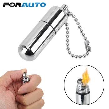 FORAUTO Car Key Ring Capsule Gasoline Lighter Recyclable Grinding Wheel Petrol Mini Kerosene Lighter Inflated Keychain
FORAUTO Car Key Ring Capsule Gasoline Lighter Recyclable Grinding Wheel Petrol Mini Kerosene Lighter Inflated Keychain