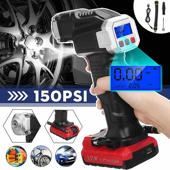12V 150PSI Air Compressor Car Pump Portable Tire Inflator LCD Digital for Car Bicycle Wireless Mini Air Pump+Lithium-ion battery
12V 150PSI Air Compressor Car Pump Portable Tire Inflator LCD Digital for Car Bicycle Wireless Mini Air Pump+Lithium-ion battery