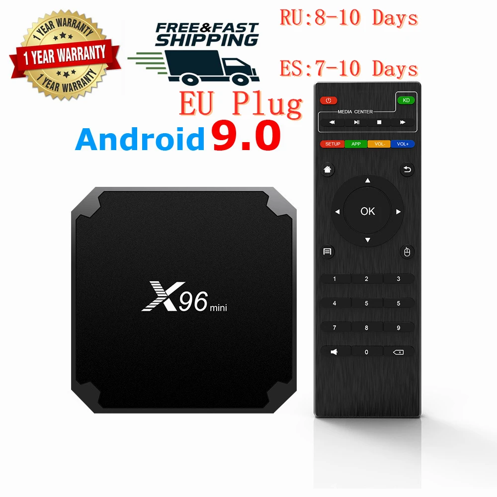 Android 9.0 X96 mini Smart TV BOX S905W Quad Core support 2.4G Wireless WIFI media box Set-Top Box Kodi
Android 9.0 X96 mini Smart TV BOX S905W Quad Core support 2.4G Wireless WIFI media box Set-Top Box Kodi