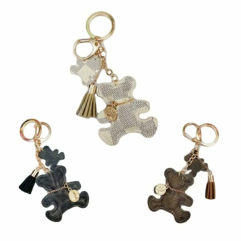 Cute Mini Bear Leather Tassel Key Ring Car Bag Pendant Charm Gift Keychains For Women
Cute Mini Bear Leather Tassel Key Ring Car Bag Pendant Charm Gift Keychains For Women