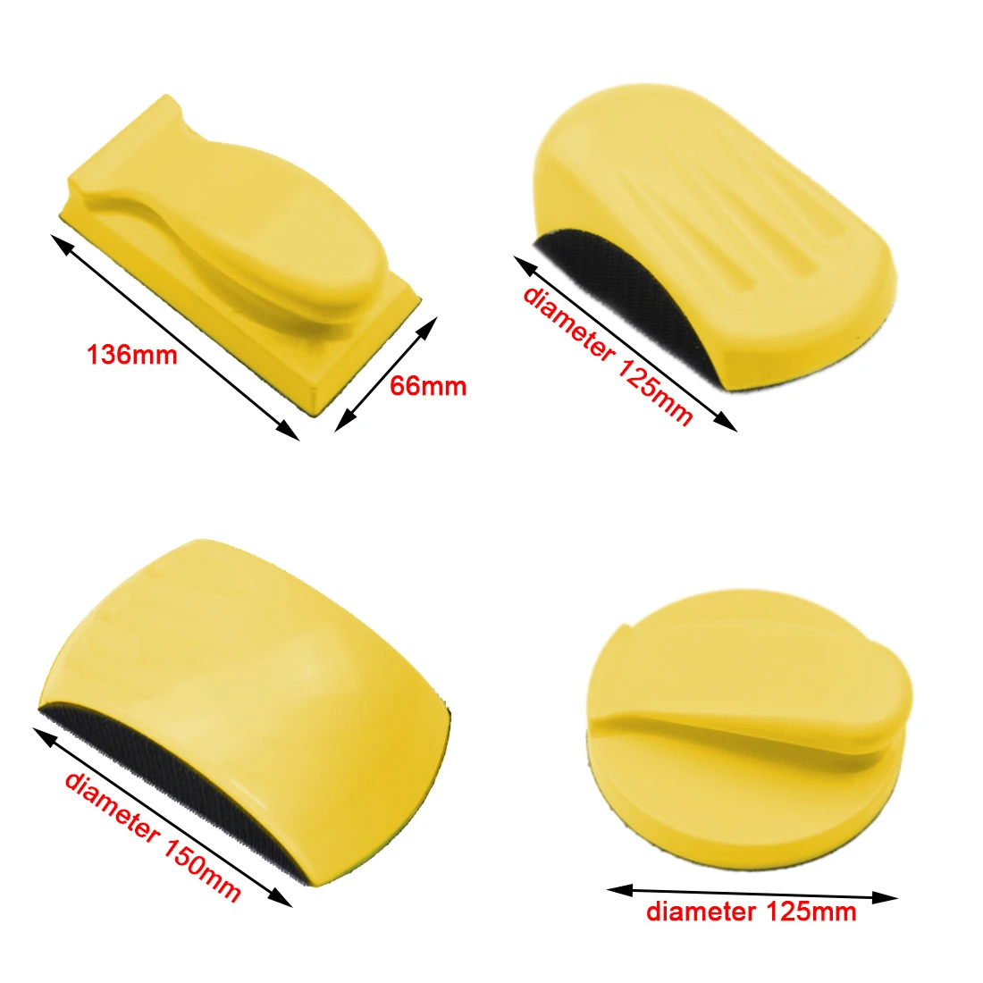 Hand Grinding Block 125mm/ 135mm / 150mm Sanding Disc Holder Sandpaper Backing Polishing Pad
Hand Grinding Block 125mm/ 135mm / 150mm Sanding Disc Holder Sandpaper Backing Polishing Pad
