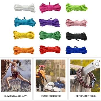 12pcs 3m/roll 7 Strand Cores Tent Paracord Rope Outdoor Camping Hiking Climbing Canopy DIY Parachute Cord Lanyard Clothesline
12pcs 3m/roll 7 Strand Cores Tent Paracord Rope Outdoor Camping Hiking Climbing Canopy DIY Parachute Cord Lanyard Clothesline