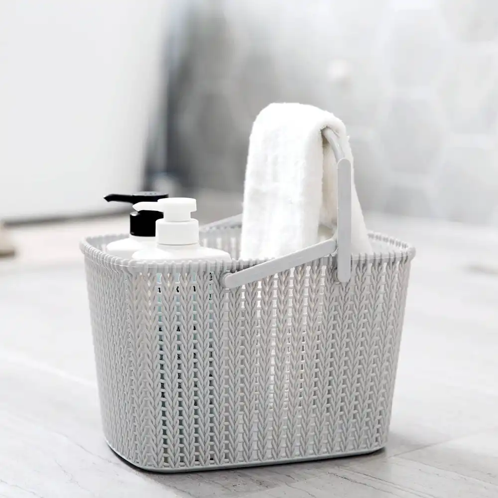 bath basket shower shampoo soap storage basket with handle make