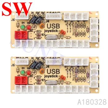 2PCS DIY Arcade Zero Delay USB Encoder to PC Joystick and Button For MAME & Fight Stick Controls Encoder Board + Wire Cables
2PCS DIY Arcade Zero Delay USB Encoder to PC Joystick and Button For MAME & Fight Stick Controls Encoder Board + Wire Cables