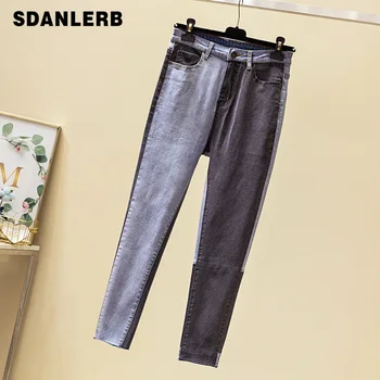 New Autumn Color Patch Jeans Plus Size Women's Jeans High-waist Pencil Trousers Femme Streetwear Pants
New Autumn Color Patch Jeans Plus Size Women's Jeans High-waist Pencil Trousers Femme Streetwear Pants