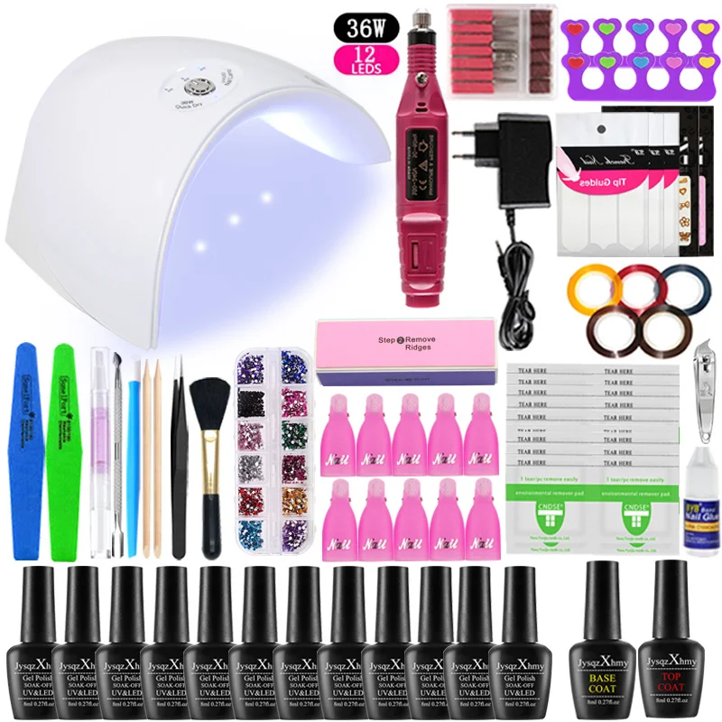 Nail set Nail Extension Kit 12 /6 Color Nail Art Gel Set with Lamp 36 w Lamp LED Acrylic Nail Kit for Manicure Set
Nail set Nail Extension Kit 12 /6 Color Nail Art Gel Set with Lamp 36 w Lamp LED Acrylic Nail Kit for Manicure Set