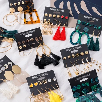 Tassel Acrylic Earrings For Women Bohemian Earrings Set Big Geometric Heart Stud Earring 2020 Pearl Earrings New Fashion Jewelry
Tassel Acrylic Earrings For Women Bohemian Earrings Set Big Geometric Heart Stud Earring 2020 Pearl Earrings New Fashion Jewelry