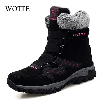 Leather Men Boots Winter with Fur Super Warm Snow Boots Men Winter Work Casual Shoes Sneakers High Top Rubber Ankle Boots Female
Leather Men Boots Winter with Fur Super Warm Snow Boots Men Winter Work Casual Shoes Sneakers High Top Rubber Ankle Boots Female