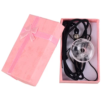 Mini Donut Pendant Box Set With Necklace Natural Stone Fashion Chakra 3CM Pendants Gift Crystal Quartz Healing Charm Jewelry
Mini Donut Pendant Box Set With Necklace Natural Stone Fashion Chakra 3CM Pendants Gift Crystal Quartz Healing Charm Jewelry