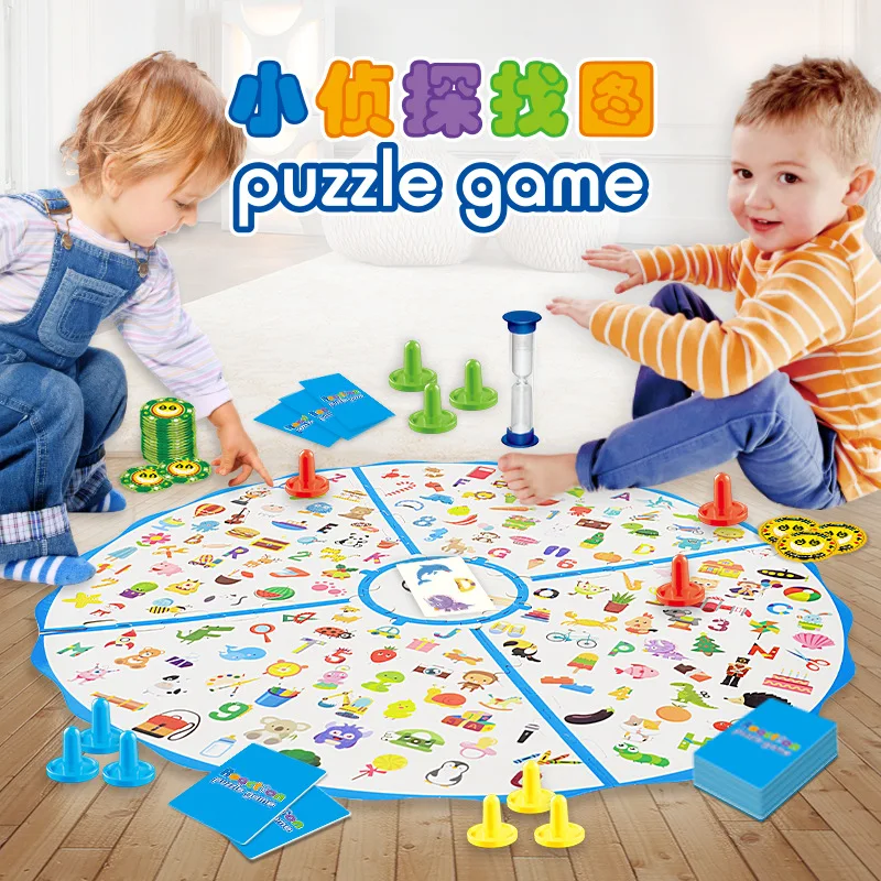 Fun in Tabletop Game Small Detective Find Map Brain Force Combat Children Concentration Parent And Child Game
Fun in Tabletop Game Small Detective Find Map Brain Force Combat Children Concentration Parent And Child Game