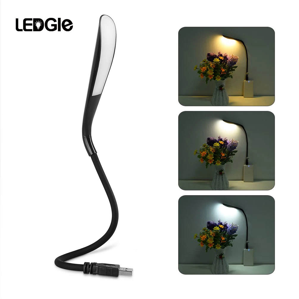 LEDGLE 3.4W USB LED Light Portable Reading Lamp Creative LED Night Light with Temperature Modes Flexible Gooseneck
LEDGLE 3.4W USB LED Light Portable Reading Lamp Creative LED Night Light with Temperature Modes Flexible Gooseneck
