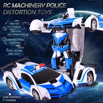 Rc Transformer 2 in 1 RC Car Driving Sports Cars drive Transformation Robots Models Remote Control Car RC Fighting Mode Toy Gift
Rc Transformer 2 in 1 RC Car Driving Sports Cars drive Transformation Robots Models Remote Control Car RC Fighting Mode Toy Gift