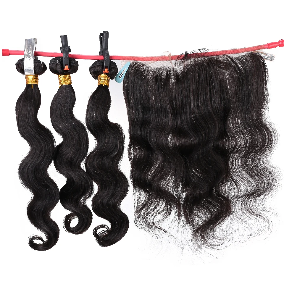 Salonchat Human Hair 3 Bundles with Frontal Closure Brazilian Hair Body Wave 13x4 Ear To Ear Lace Frontal Closure with Bundles
Salonchat Human Hair 3 Bundles with Frontal Closure Brazilian Hair Body Wave 13x4 Ear To Ear Lace Frontal Closure with Bundles