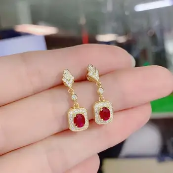 Natural Real Ruby Earring Real 925 Silver sterling Fine Charm Jewelry for Women Wedding Party Earring
Natural Real Ruby Earring Real 925 Silver sterling Fine Charm Jewelry for Women Wedding Party Earring