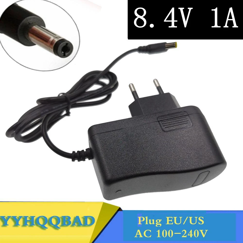8.4V 1A 18650 Lithium Battery Charger 2S 18650 battery Portable Wall Charger DC 5.5 * 2.1 MM/DC5.5*2.5MM
8.4V 1A 18650 Lithium Battery Charger 2S 18650 battery Portable Wall Charger DC 5.5 * 2.1 MM/DC5.5*2.5MM