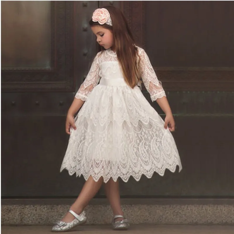 Girl Dress 2019 Toddler Kids Girl Hollow Out Lace Flower Dress Wedding Party Princess Dresses Kids Girls Casual Clothes 2-7T 
Girl Dress 2019 Toddler Kids Girl Hollow Out Lace Flower Dress Wedding Party Princess Dresses Kids Girls Casual Clothes 2-7T