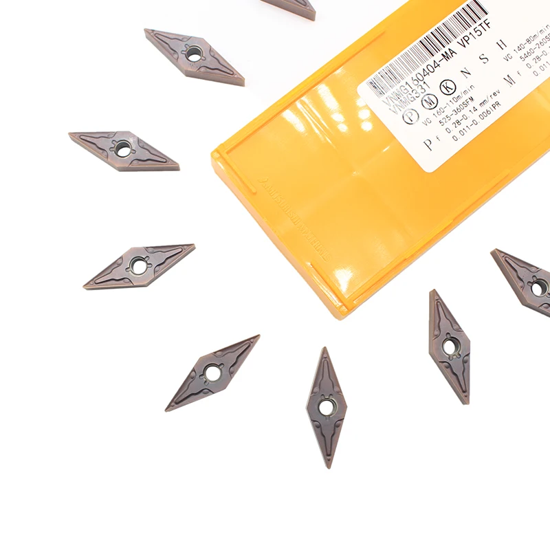 VNMG160404 MA VP15TF External Turning Tools VNMG 160404 Carbide insert Lathe cutter Tool turning insert
VNMG160404 MA VP15TF External Turning Tools VNMG 160404 Carbide insert Lathe cutter Tool turning insert