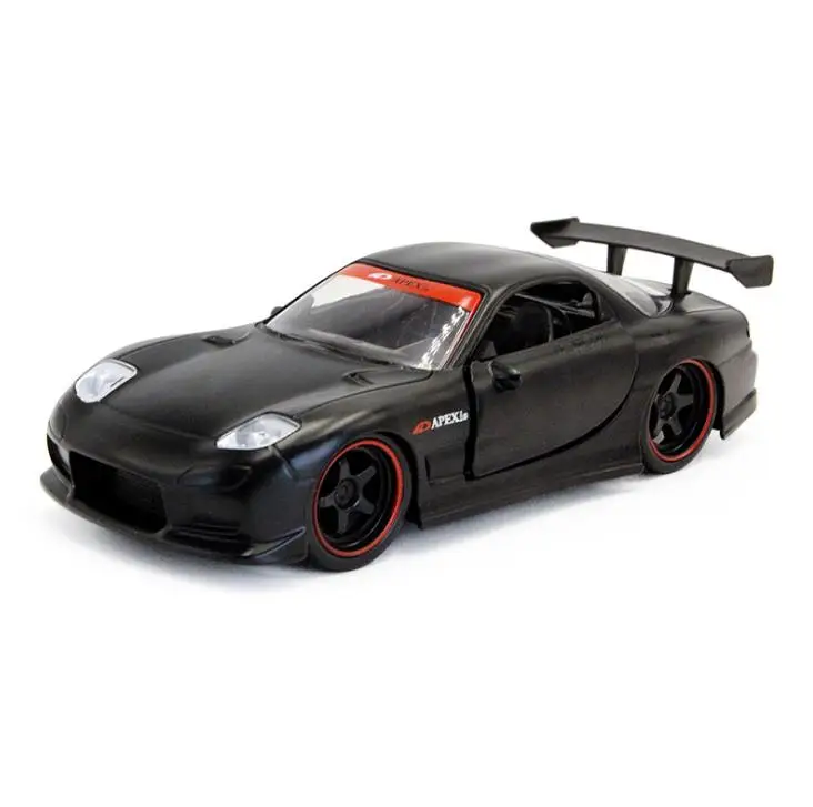 Mazda rx7 модель FD3S металлическая литая гоночного автомобиля для мальчиков игрушки