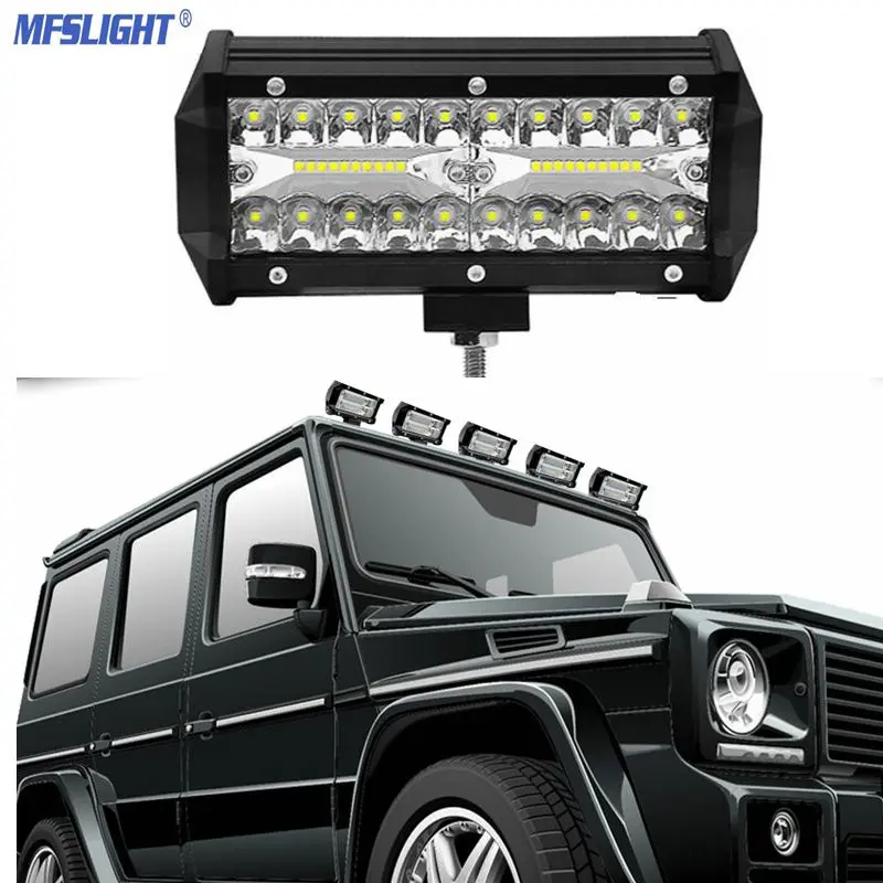7Inch 120W 2 Rows LED Headlight Lamp Driving Lights Work Lamps Bar LED Fog light For Off-road Cars SUV ATV Boat Tractor Truck
7Inch 120W 2 Rows LED Headlight Lamp Driving Lights Work Lamps Bar LED Fog light For Off-road Cars SUV ATV Boat Tractor Truck