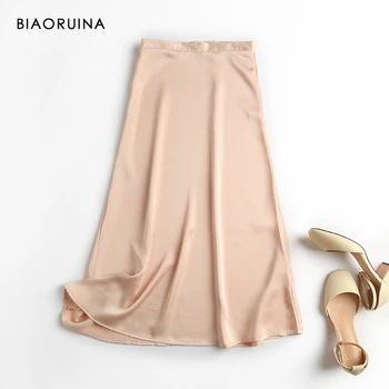 BIAORUINA Women's Acetate Solid Color Elegant A-line Skirt Side Zipper Office Lady High Waist Casual Skirt New Arrival
BIAORUINA Women's Acetate Solid Color Elegant A-line Skirt Side Zipper Office Lady High Waist Casual Skirt New Arrival